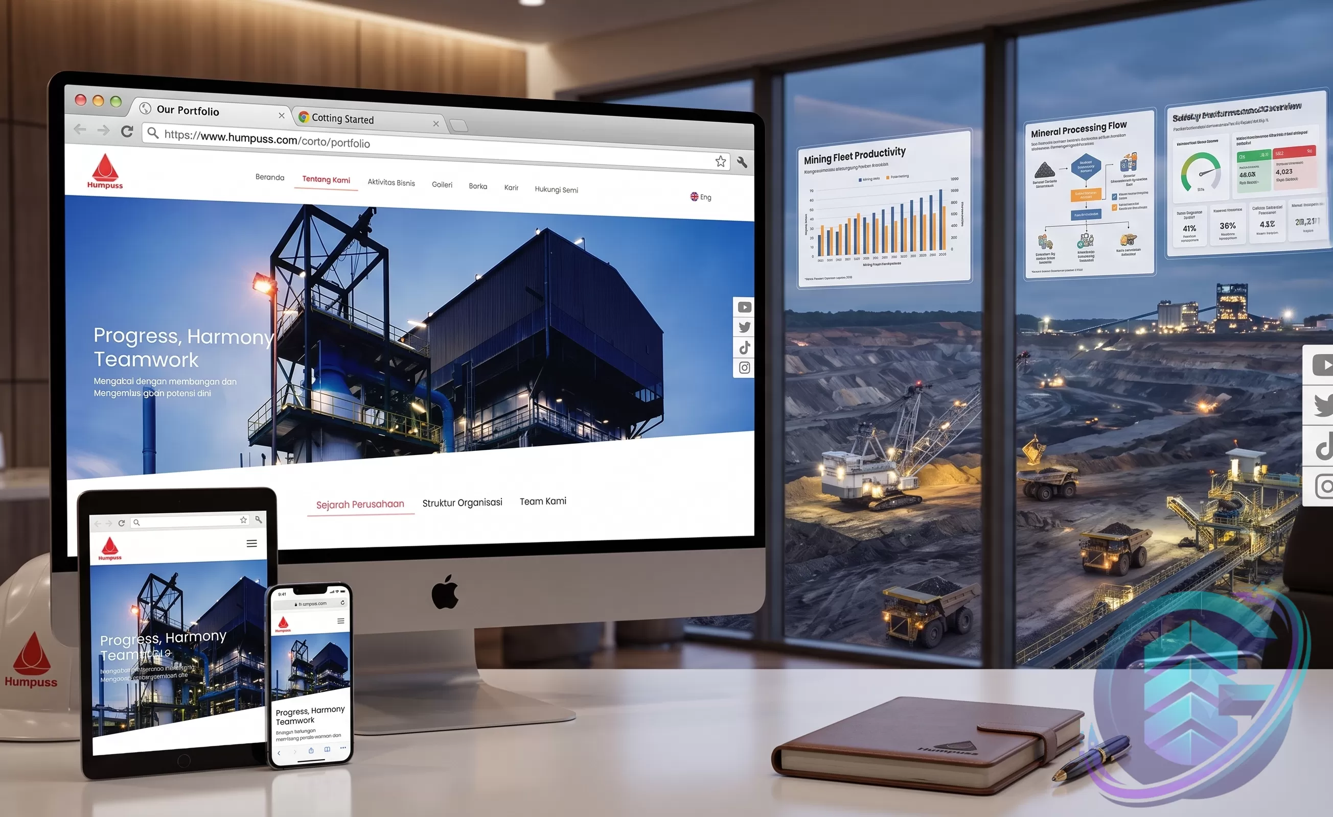 Company Profile Website - PT Humpus Group